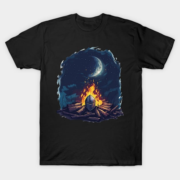 Dark Souls Youthful Years T-Shirt by Skeleton. listening to music